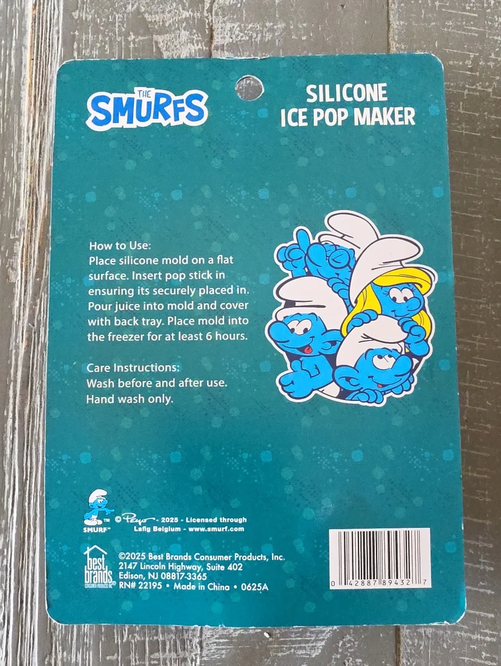 The Smurfs Silicone Ice Pop Maker, HEFTY, Papa Smurfette Gargamel Azrael
